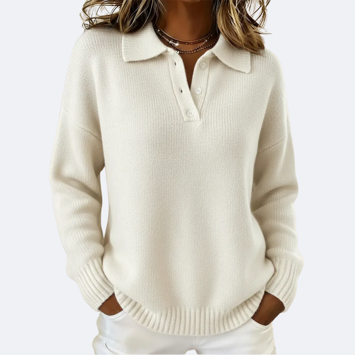 OLIVIA - Pull avec col polo